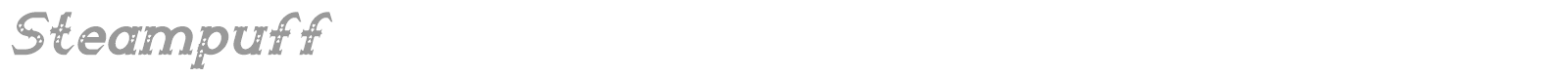Steampuff font preview